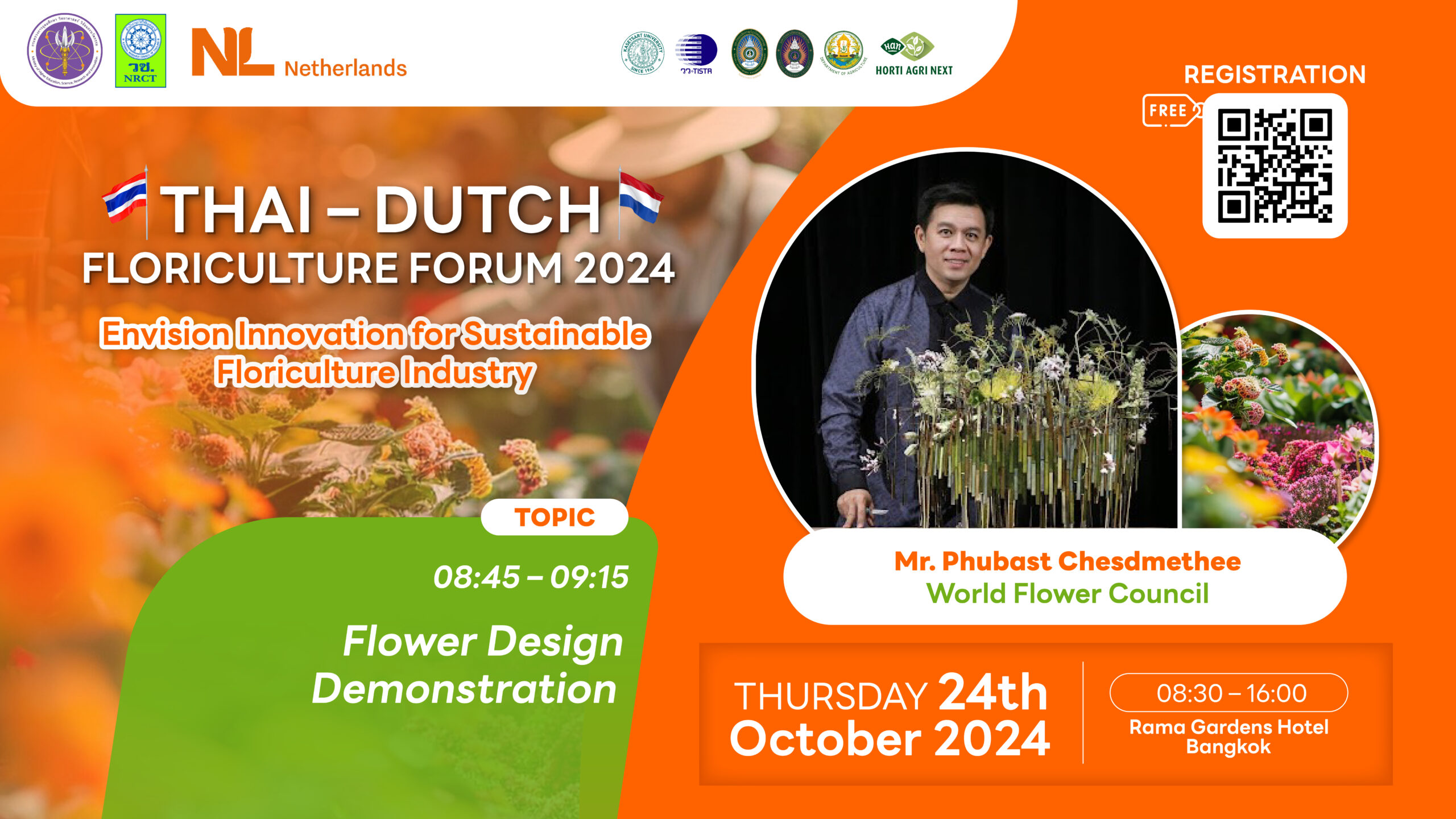 Dutch Floriculture Horti Agri Next together with The Netherlands Embassy & NRCT launch ...